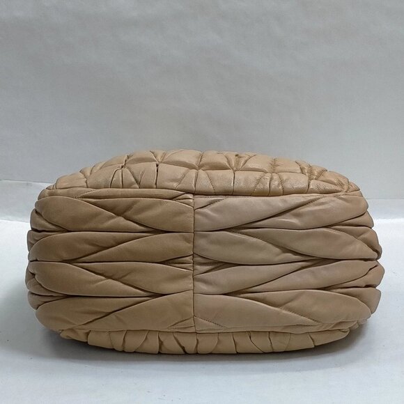 Miu Miu Hand Bag Beige Leather mon-525-091325 - Picture 5 of 9